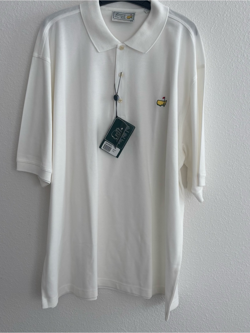 Masters Augusta National White Polo Shirt XXL NWT Golf